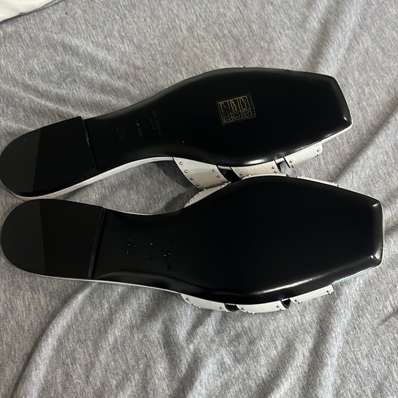 COPY - Saint Laurent Tribute Studded Flat Leather Sandals size 38.5 BRAND NEW! - Picture 2 of 3